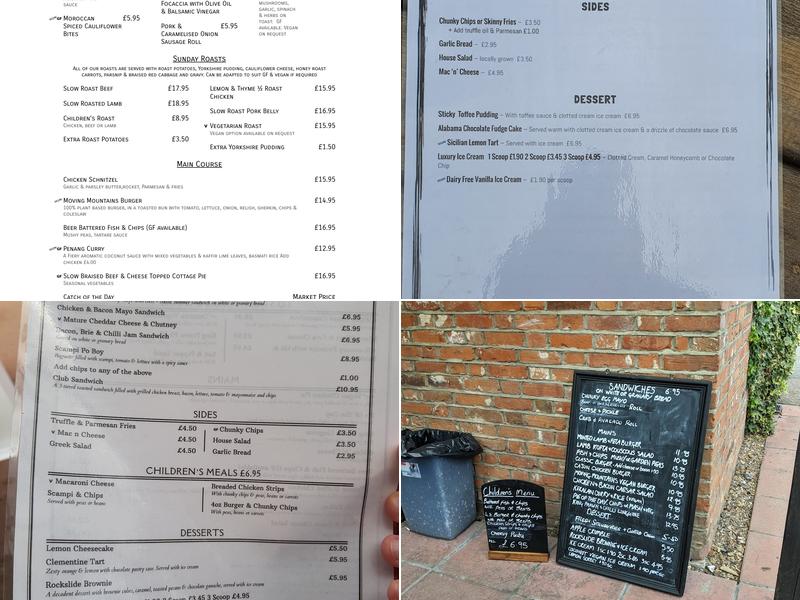 The Cock Inn at Sarratt Menu