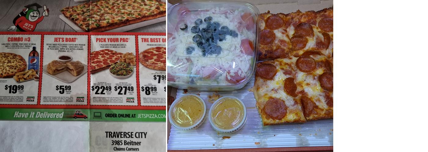 Jet's Pizza Menu