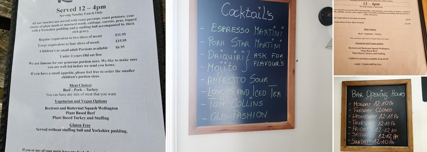 The Axe and Compass Menu