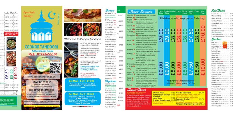 Codnor Tandoori Takeaway Menu