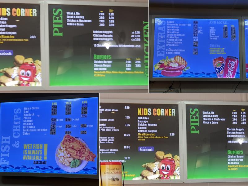 Southgate Fisheries Menu