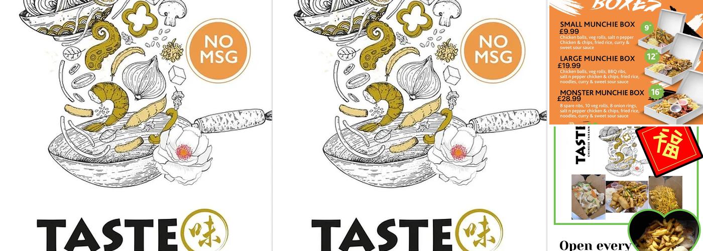 Taste Chinese TakeAway Menu