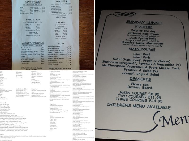 Crown & Castle Menu
