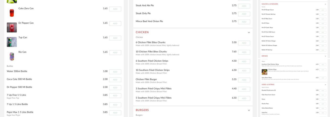 Mr Fry Fish and Chips Menu