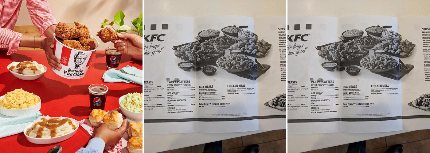 KFC Menu
