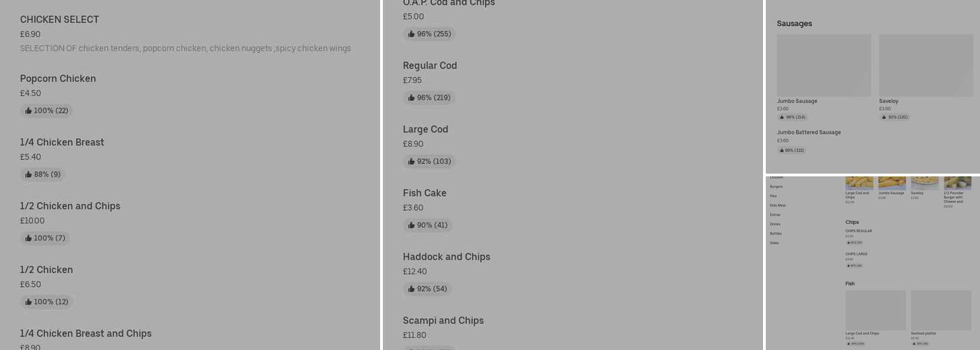 McCoys Frindsbury Menu