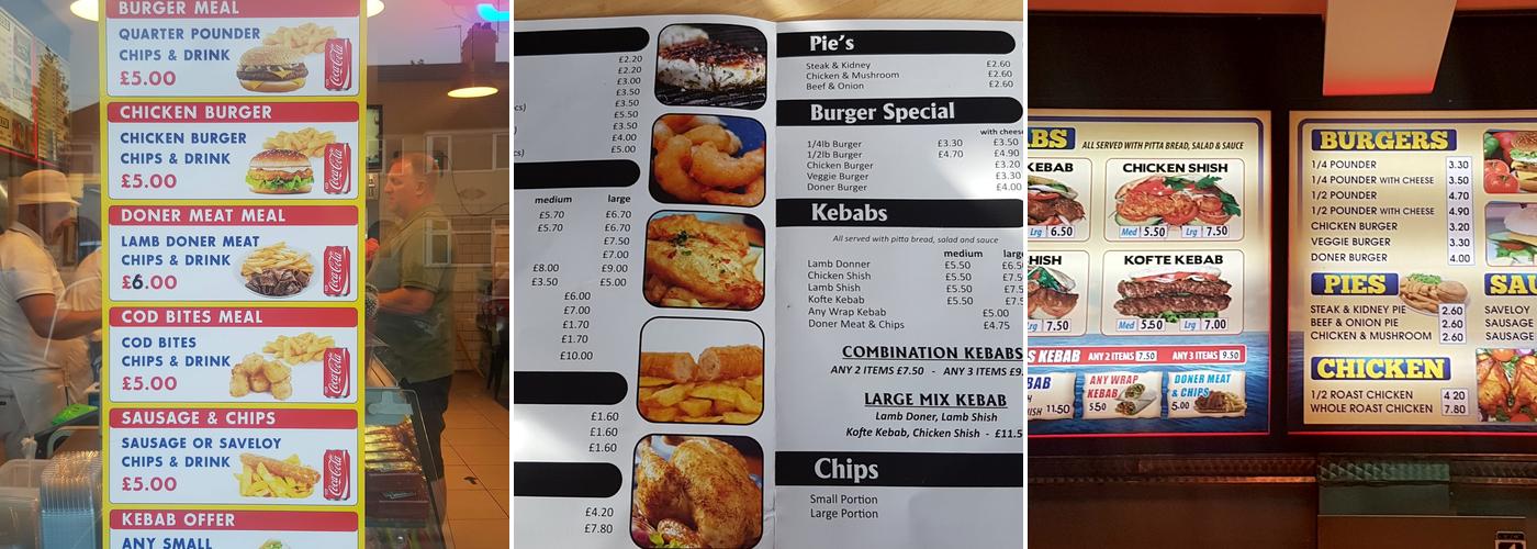 Lighthouse Fish & Chips Menu