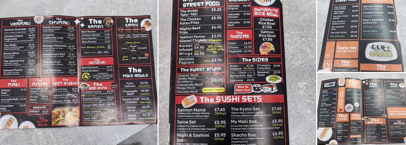 Nasi Isda® Romford Menu