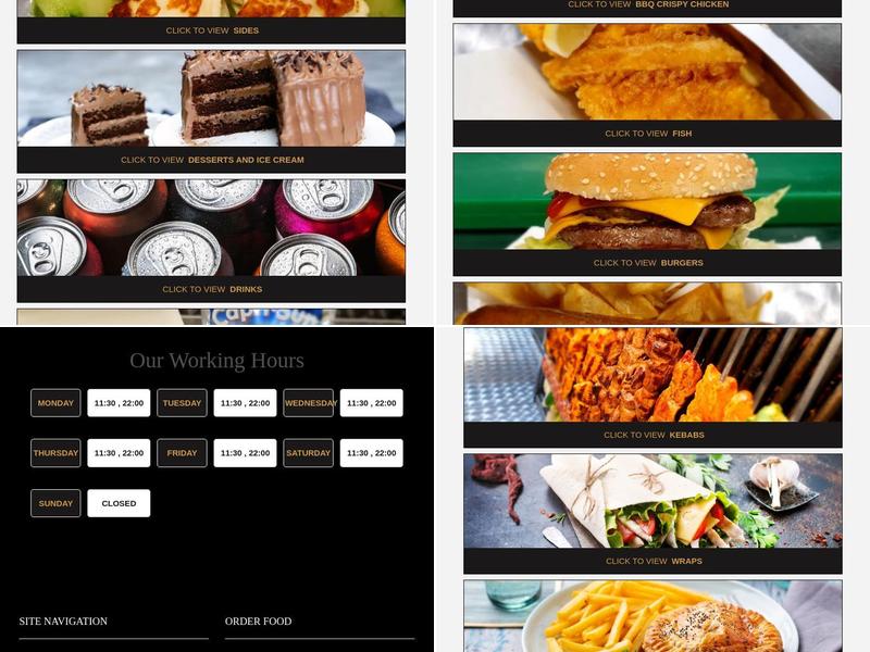 Alan's Fish Bar Menu