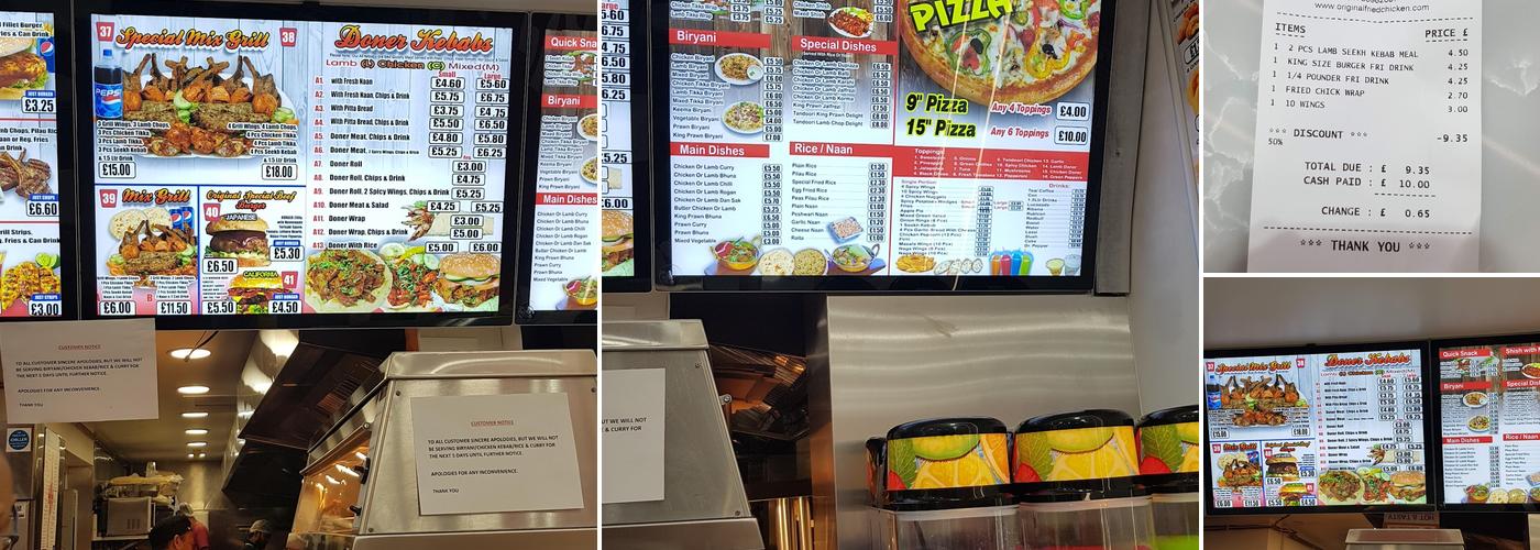 Original Fried Chicken Menu