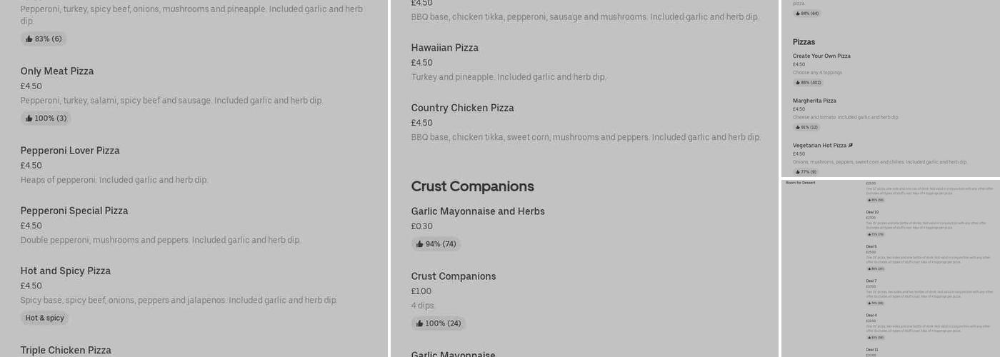 Essex Fish Best Kebab Menu