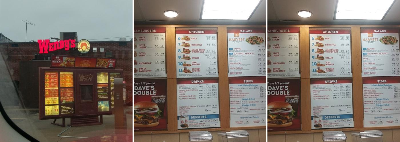 Wendy's Menu