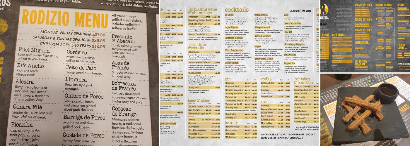 Rancheros Rodizio Bar & Grill Menu