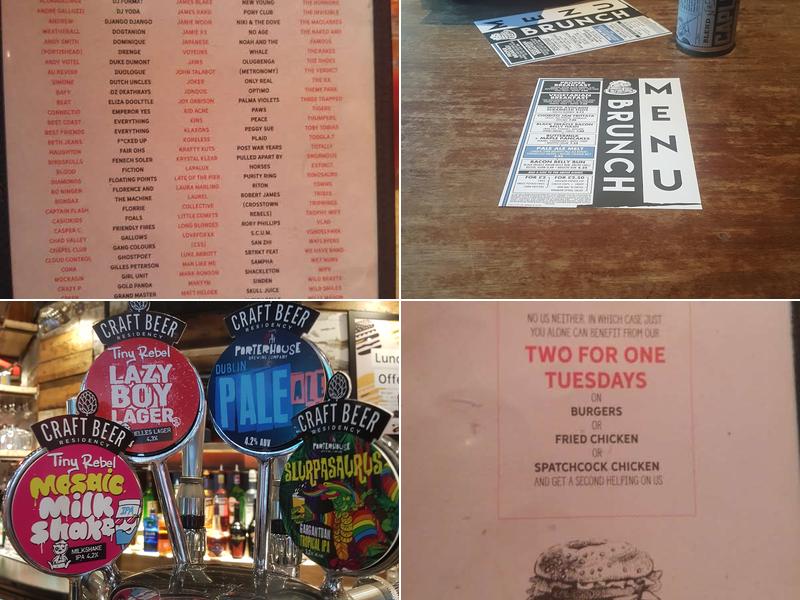 Bungalows & Bears Menu