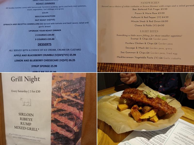 The Masons Arms Menu