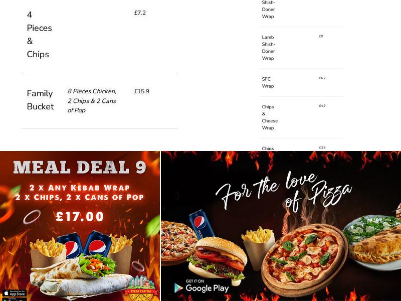 Pizza Capital Menu