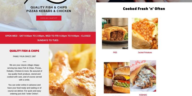 Katie's Quality Fish & Chips Menu