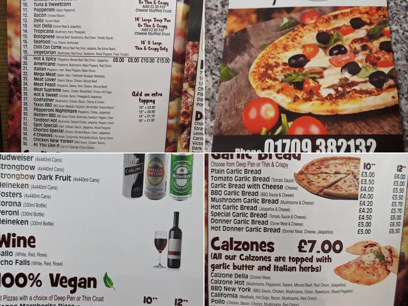 Pizza Spot Menu