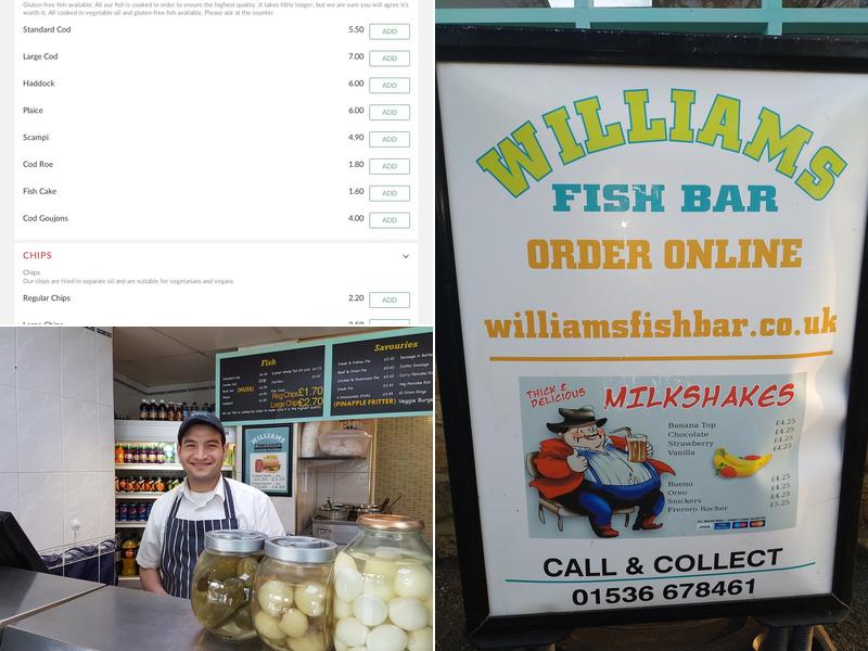 Williams Fish Bar Menu