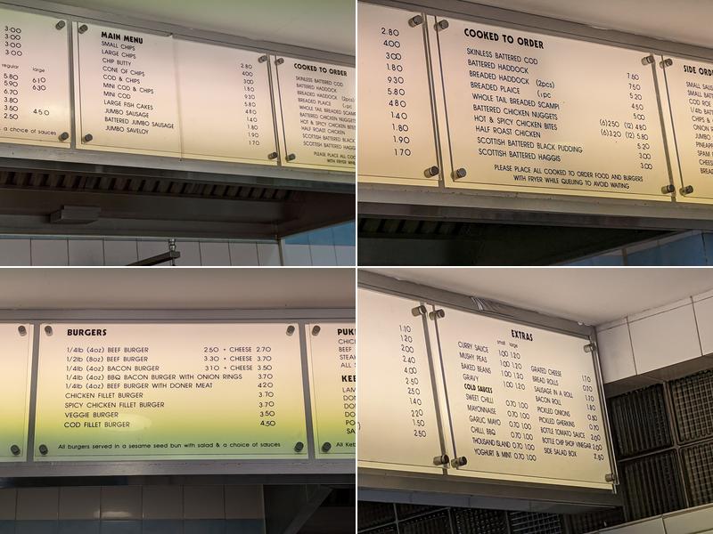 Rothwell Town Friar Menu