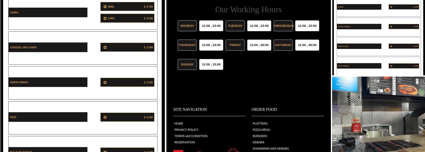 Cetin Turkish Kebab House Menu