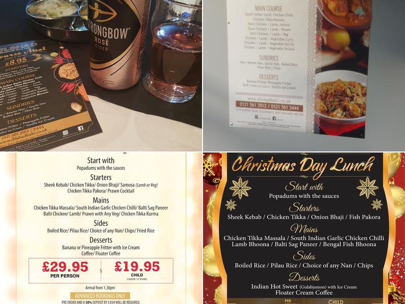 Dilshad Blackheath Menu