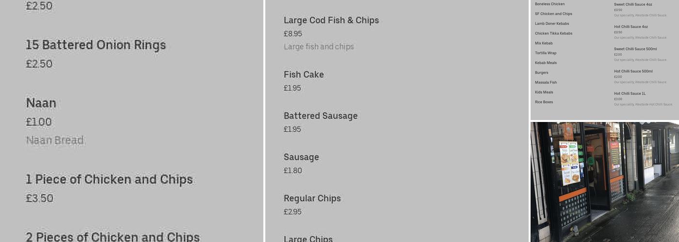 Westside Fish Bar Menu