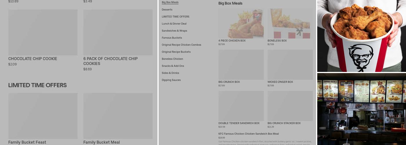 KFC Menu