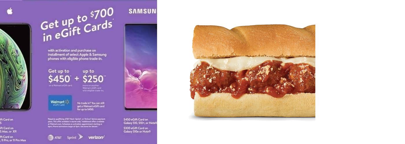 Subway Menu