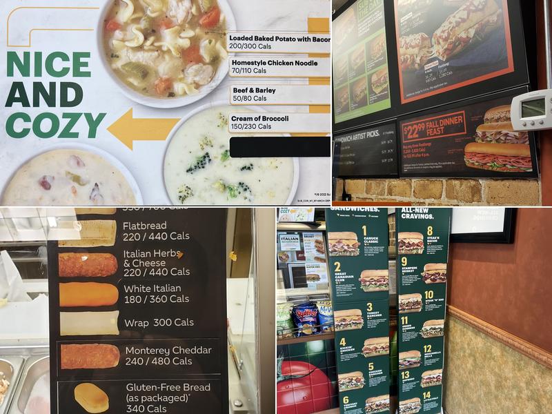 Subway Menu