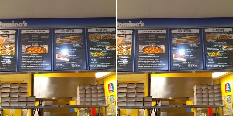 Domino's Pizza Menu