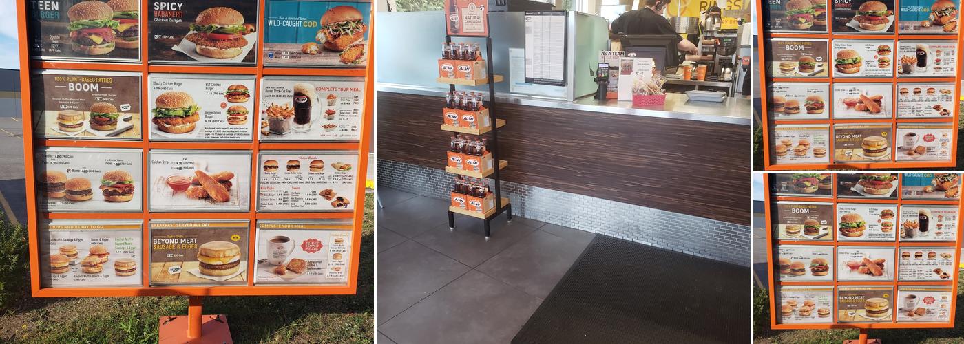 A&W Canada Menu