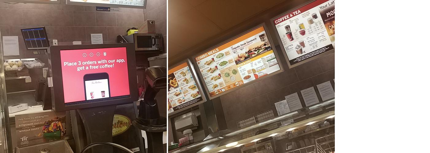 Tim Hortons Menu