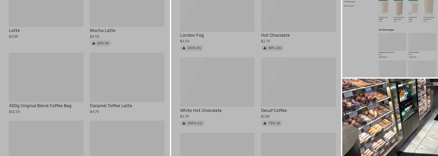 Tim Hortons Menu