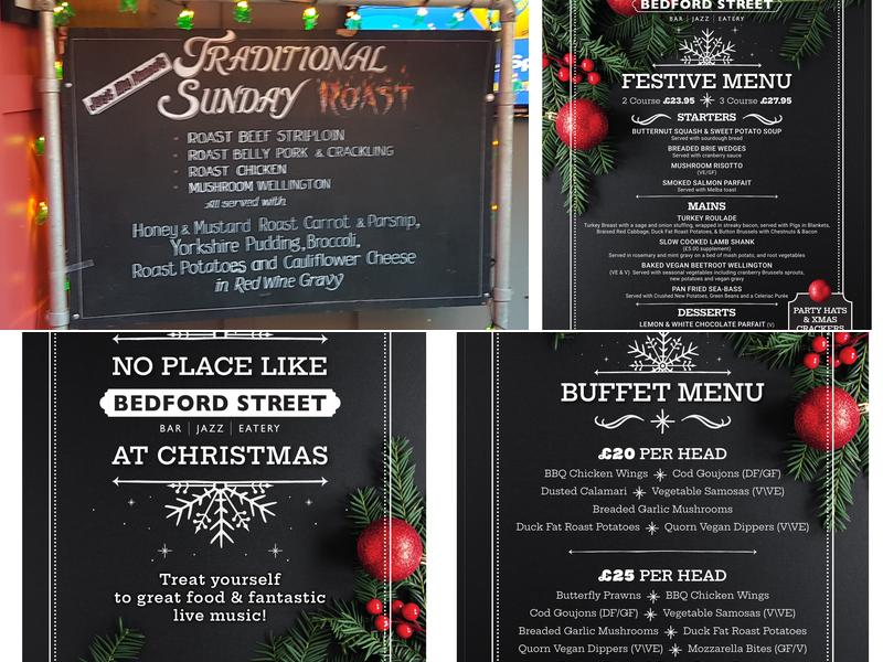Bedford Street Bar Menu