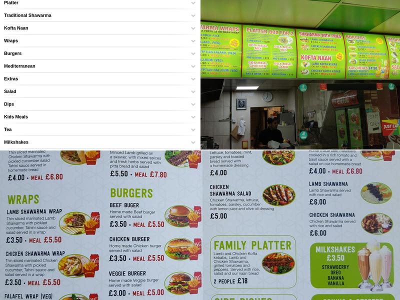 Shawarma Grill Menu
