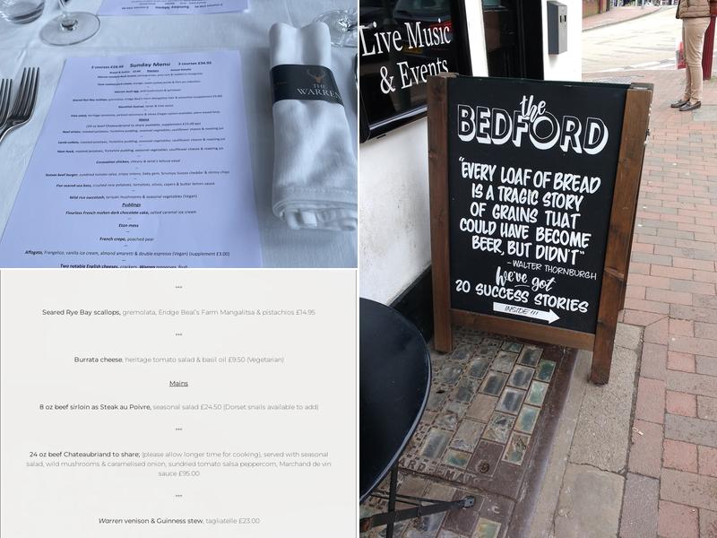 The Warren Restaurant Menu