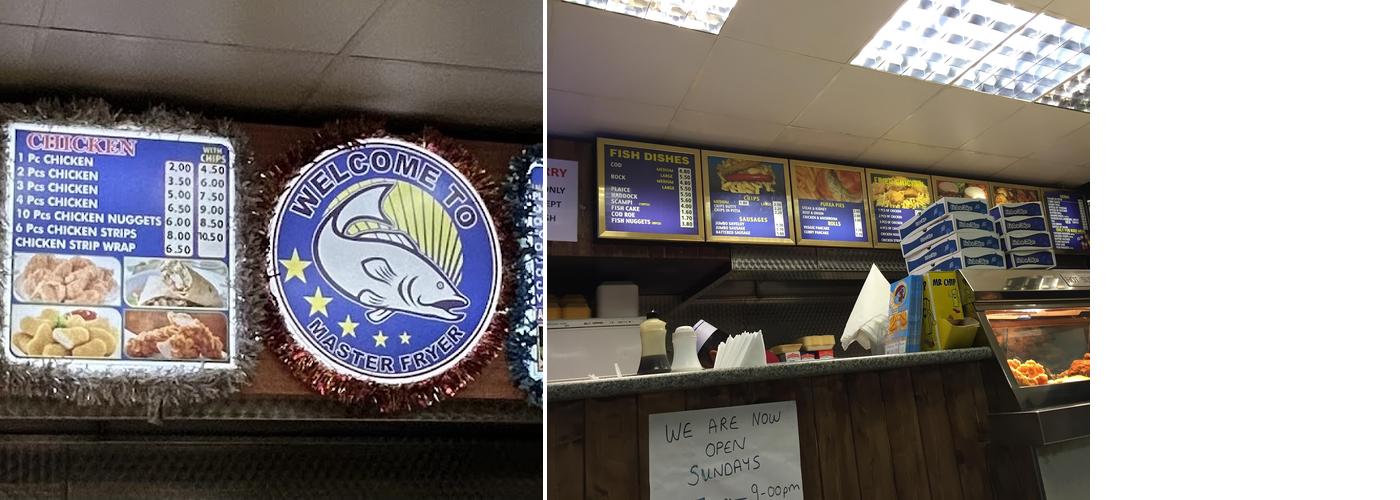 Master Fryer Menu
