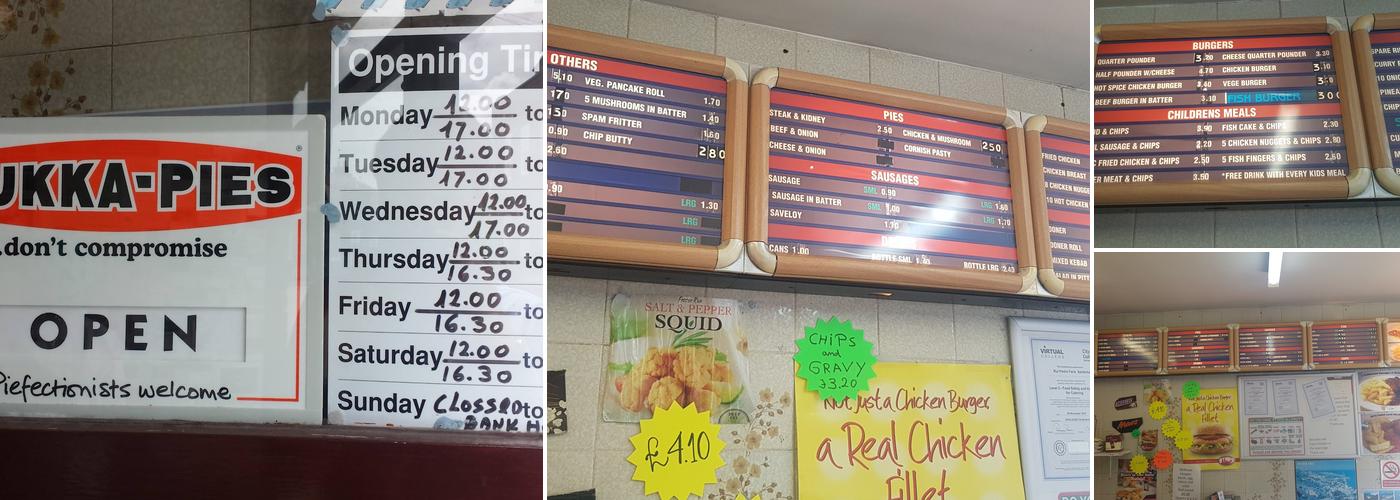 Melbourn Fish & Chips Menu