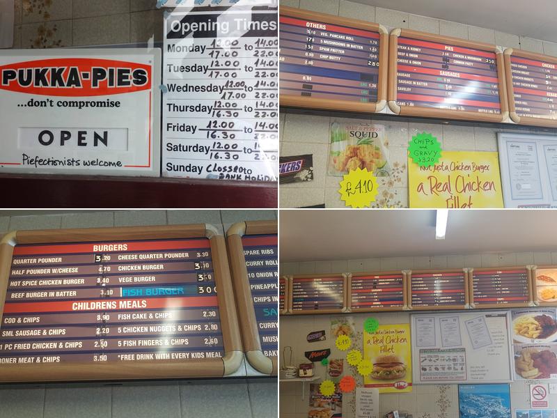 Melbourn Fish & Chips Menu