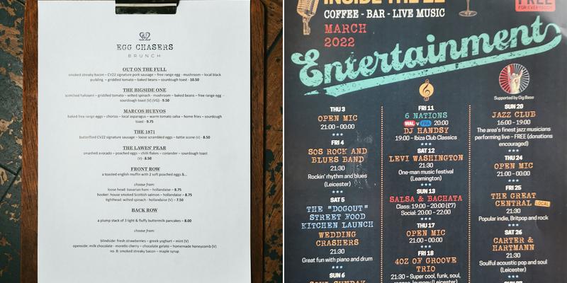 CV22 - INSIDE THE 22 & PLUNGE Menu