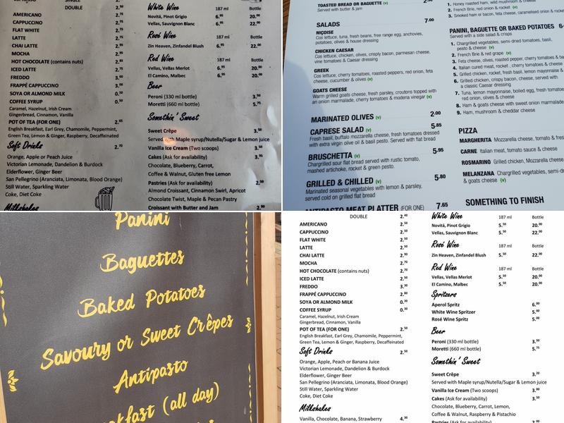 Caffe Vita Menu