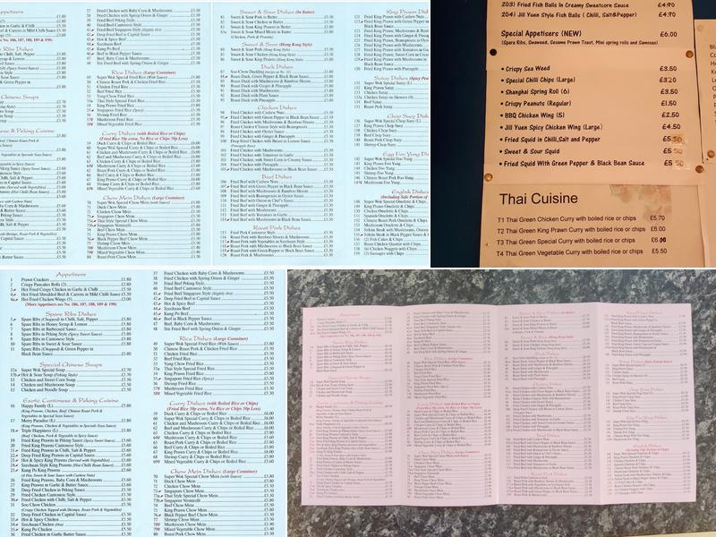 Super Wok Chinese Takeaway Menu