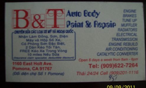 B & T Auto Body & Repair