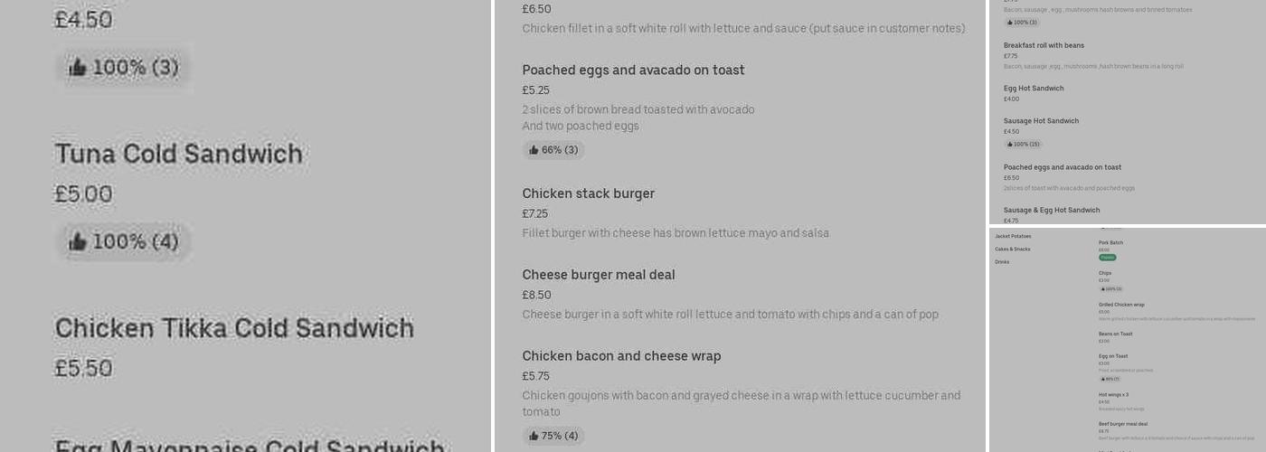 Mama B's Sandwich Shop Menu