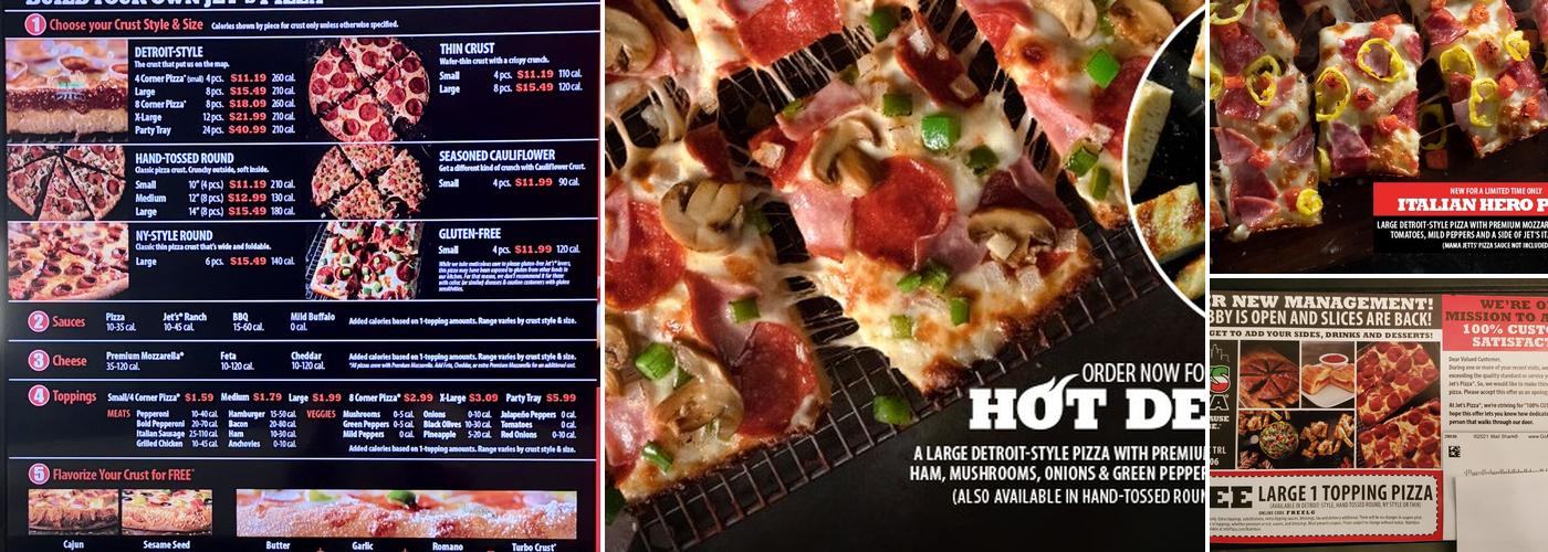 Jet's Pizza Menu