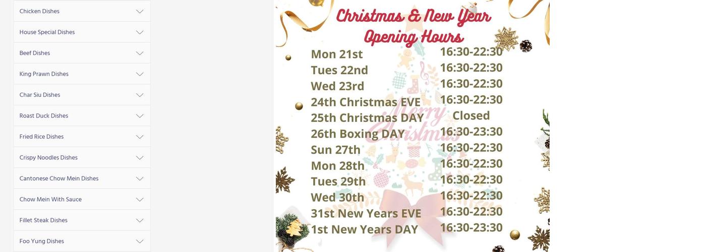 Win Noodle Chinese Takeaway Menu