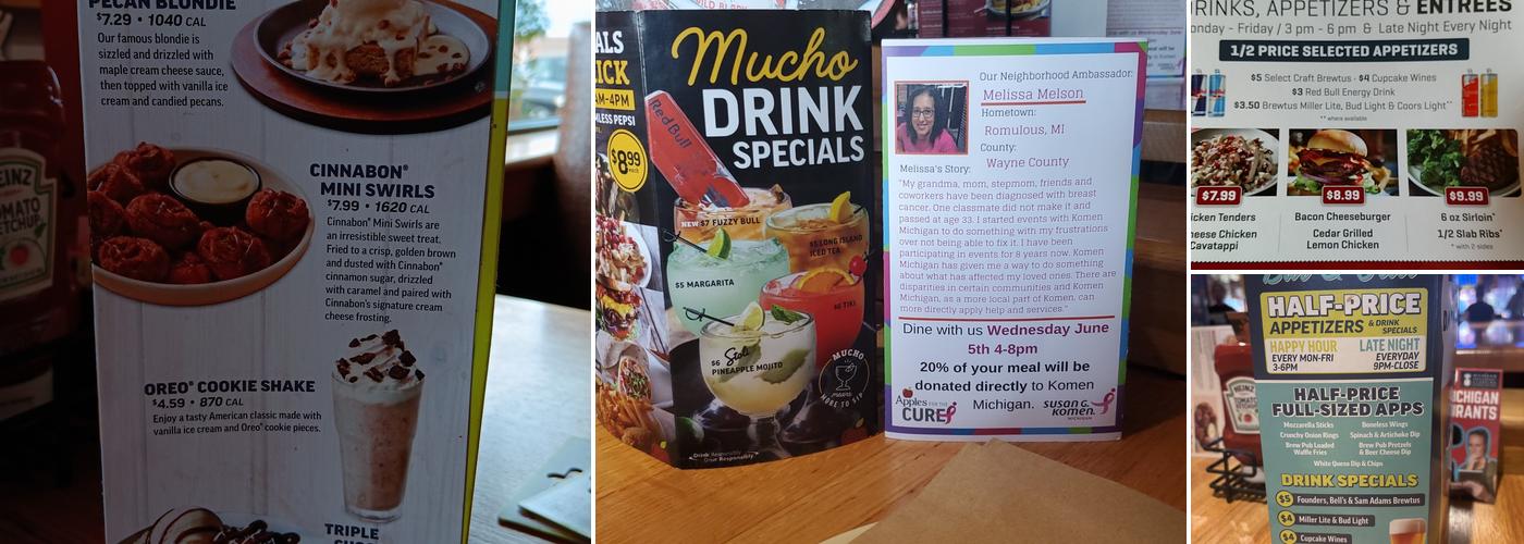 Applebee's Grill + Bar Menu