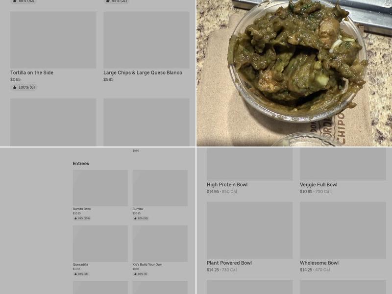 Chipotle Mexican Grill Menu