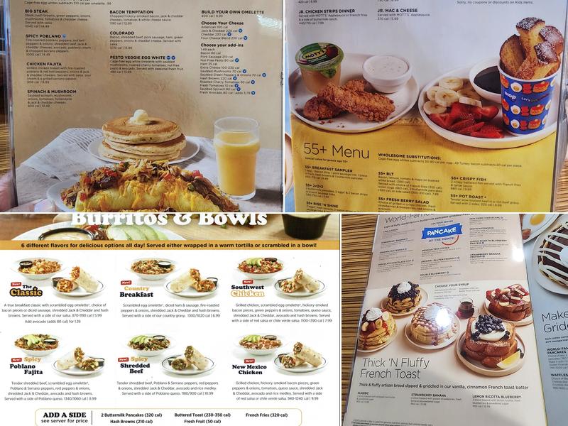 IHOP Menu